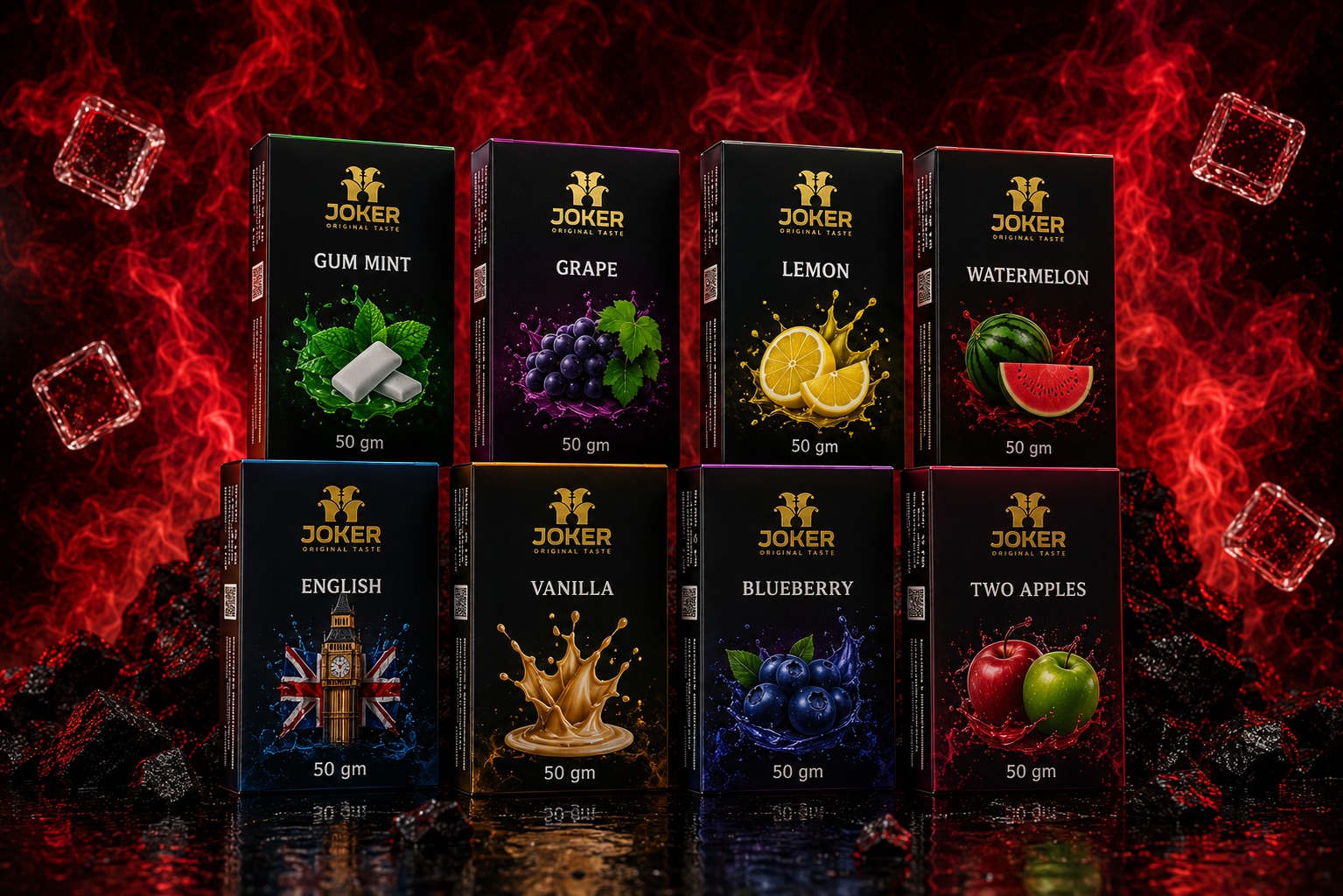 Joker 50 GM retail boxes lineup